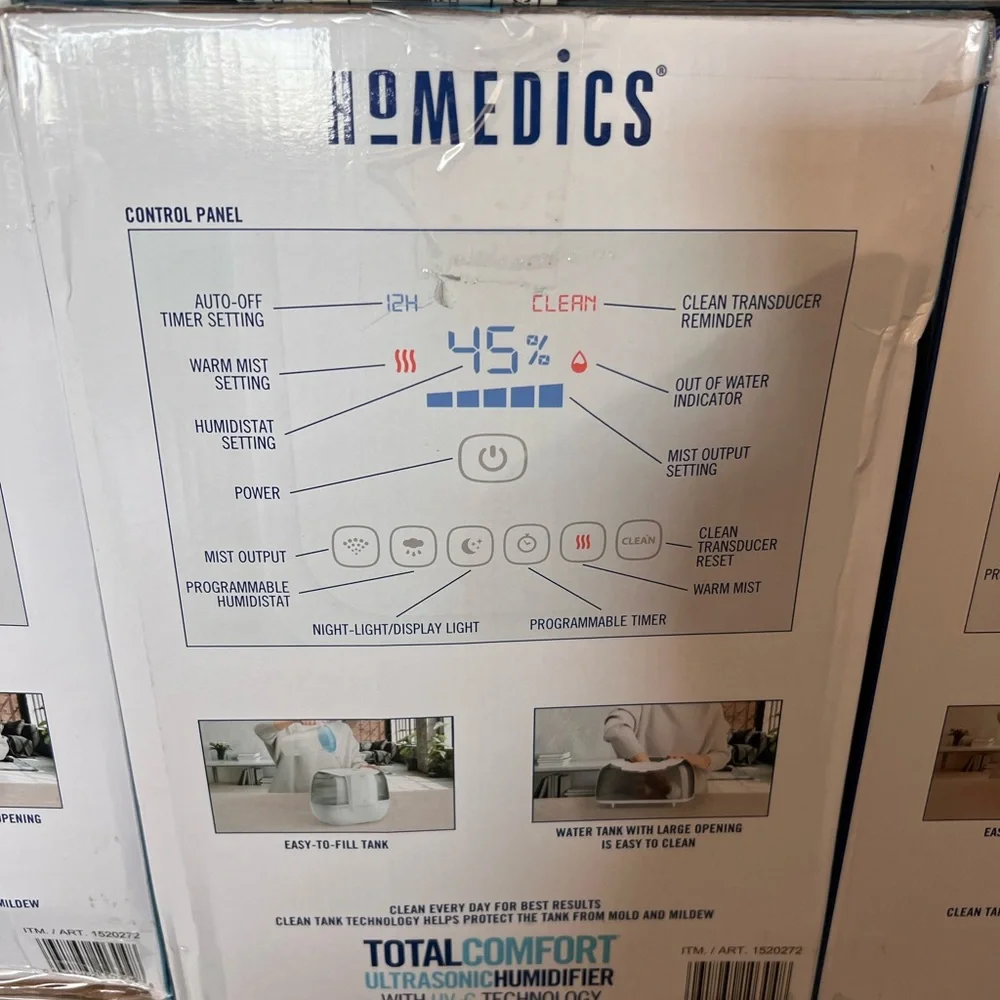 Top fill water tank ultrasonic humidifier - Picture 2 of 3